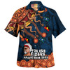 Australia Naidoc Week Custom Hawaiian Shirt - For Our Elders Naidoc Week Snake Aboriginal Painting With Flag (Blue)
