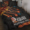 Australia Quilt Bed Set For Our Elders Naidoc Week Snake Aboriginal Painting With Flag