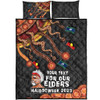 Australia Quilt Bed Set For Our Elders Naidoc Week Snake Aboriginal Painting With Flag