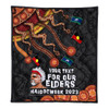 Australia Premium Quilt For Our Elders Naidoc Week Snake Aboriginal Painting With Flag