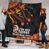 Australia Premium Quilt For Our Elders Naidoc Week Snake Aboriginal Painting With Flag