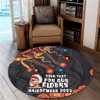 Australia Round Rug For Our Elders Naidoc Week Snake Aboriginal Painting With Flag