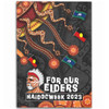 Australia Area Rug For Our Elders Naidoc Week Snake Aboriginal Painting With Flag