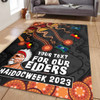 Australia Area Rug For Our Elders Naidoc Week Snake Aboriginal Painting With Flag