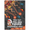 Australia Area Rug For Our Elders Naidoc Week Snake Aboriginal Painting With Flag