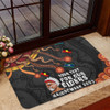 Australia Door Mat For Our Elders Naidoc Week Snake Aboriginal Painting With Flag