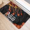 Australia Door Mat For Our Elders Naidoc Week Snake Aboriginal Painting With Flag