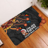 Australia Door Mat For Our Elders Naidoc Week Snake Aboriginal Painting With Flag