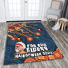 Australia Area Rug For Our Elders Naidoc Week Snake Aboriginal Painting With Flag  (Blue)