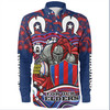 Newcastle Knights Naidoc Week Long Sleeve Shirt - Aboriginal Inspired For Our Elders NAIDOC Week 2023