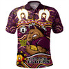 Brisbane Broncos Naidoc Week Polo Shirt - Aboriginal Inspired For Our Elders NAIDOC Week 2023