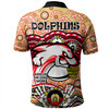 Redcliffe Dolphins Naidoc Week Polo Shirt - Aboriginal Inspired For Our Elders NAIDOC Week 2023