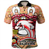 Redcliffe Dolphins Naidoc Week Polo Shirt - Aboriginal Inspired For Our Elders NAIDOC Week 2023