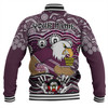 Manly Warringah Sea Eagles Baseball Jacket - Aboriginal Inspired For Our Elders NAIDOC Week 2023