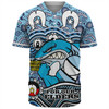 Cronulla-Sutherland Sharks Naidoc Week Baseball Shirt - Aboriginal Inspired For Our Elders NAIDOC Week 2023