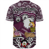 Manly Warringah Sea Eagles Baseball Shirt - Aboriginal Inspired For Our Elders NAIDOC Week 2023