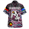 Manly Warringah Sea Eagles Hawaiian Shirt - Aboriginal For Our Elder NAIDOC Week 2023
