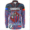 Newcastle Knights Naidoc Week Long Sleeve Shirt - Aboriginal For Our Elder NAIDOC Week 2023