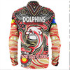 Redcliffe Dolphins Naidoc Week Long Sleeve Shirt - Aboriginal For Our Elder NAIDOC Week 2023