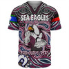 Manly Warringah Sea Eagles Baseball Shirt - Aboriginal For Our Elder NAIDOC Week 2023