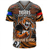 Wests Tigers Naidoc Week Baseball Shirt - Aboriginal For Our Elder NAIDOC Week 2023