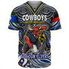 North Queensland Cowboys Naidoc Baseball Shirt - Aboriginal For Our Elder NAIDOC Week 2023