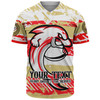 Redcliffe Dolphins Baseball Shirt - Theme Song Inspired
