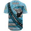 Cronulla-Sutherland Sharks Baseball Shirt - Theme Song For Rugby With Sporty Style
