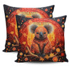 Australia Koala Custom Pillow Covers - Dreaming Art Koala Aboriginal Inspired Pillow Covers
