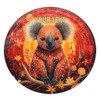 Australia Koala Custom Round Rug - Dreaming Art Koala Aboriginal Inspired Round Rug