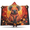 Australia Koala Custom Hooded Blanket - Dreaming Art Koala Aboriginal Inspired Hooded Blanket