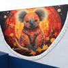 Australia Koala Custom Beach Blanket - Dreaming Art Koala Aboriginal Inspired Beach Blanket
