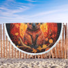 Australia Koala Custom Beach Blanket - Dreaming Art Koala Aboriginal Inspired Beach Blanket