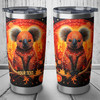 Australia Koala Custom Tumbler - Dreaming Art Koala Aboriginal Inspired Tumbler