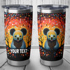 Australia Koala Custom Tumbler - Aboriginal Koala With Flowers Tumbler