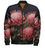Australia Waratah Bomber Jacket - Red Waratah Flowers Fine Art Ver1 Bomber Jacket