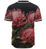 Australia Waratah Baseball Shirt - Red Waratah Flowers Fine Art Ver1 Baseball Shirt