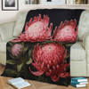 Australia Waratah Blanket - Red Waratah Flowers Fine Art Ver1 Blanket