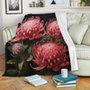 Australia Waratah Blanket - Red Waratah Flowers Fine Art Ver1 Blanket