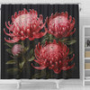 Australia Waratah Shower Curtain - Red Waratah Flowers Fine Art Ver1 Shower Curtain