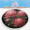 Australia Waratah Beach Blanket - Red Waratah Flowers Fine Art Ver1 Beach Blanket