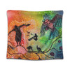 Australia Aboriginal Tapestry - The Dream Time Spiritual Colourful Aboriginal Style Acrylic Desgin Tapestry