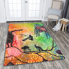 Australia Aboriginal Area Rug - The Dream Time Spiritual Colourful Aboriginal Style Acrylic Desgin Area Rug