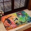 Australia Aboriginal Door Mat - The Dream Time Spiritual Colourful Aboriginal Style Acrylic Desgin Door Mat