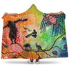 Australia Aboriginal Hooded Blanket - The Dream Time Spiritual Colourful Aboriginal Style Acrylic Desgin Hooded Blanket