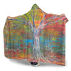 Australia Gumtree Hooded Blanket - Gumtree Dreaming  Hooded Blanket