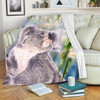 Australia Koala Blanket - Koala with a Scarlet Honeyeater Blanket