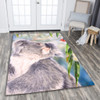 Australia Koala Area Rug - Koala with a Scarlet Honeyeater Area Rug