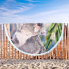 Australia Koala Beach Blanket - Koala with a Scarlet Honeyeater Beach Blanket