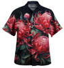 Australia Waratah Hawaiian Shirt - Red Waratah Flowers Fine Art Ver2 Hawaiian Shirt